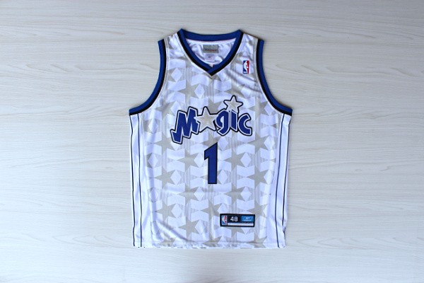 Men Orlando Magic #1 Tracy Mcgrady White Throwback 2024 NBA Jersey->orlando magic->NBA Jersey